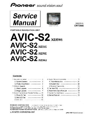 Сервисная инструкция Pioneer AVIC-S2 ― Manual-Shop.ru