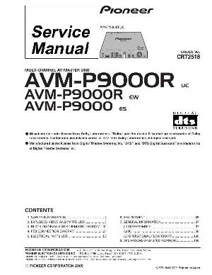 Сервисная инструкция Pioneer AVM-P9000R ― Manual-Shop.ru