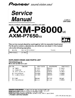 Service manual Pioneer AXM-P7650, AXM-P8000 ― Manual-Shop.ru