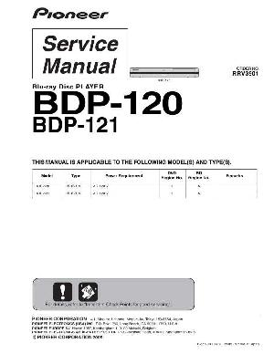 Сервисная инструкция Pioneer BDP-120, BDP-121 ― Manual-Shop.ru