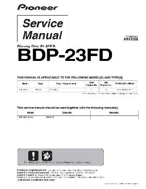 Сервисная инструкция Pioneer BDP-23FD ― Manual-Shop.ru