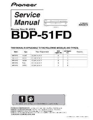Service manual Pioneer BDP-51FD ― Manual-Shop.ru