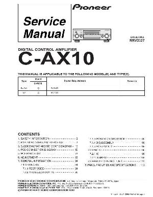 Сервисная инструкция Pioneer C-AX10 ― Manual-Shop.ru