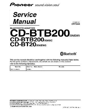 Сервисная инструкция Pioneer CD-BTB200 ― Manual-Shop.ru