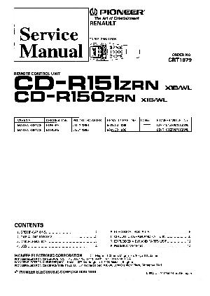 Сервисная инструкция Pioneer CD-R150, 151 ― Manual-Shop.ru