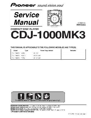 Service manual Pioneer CDJ-1000MK3 ― Manual-Shop.ru