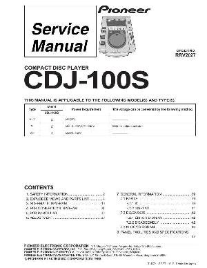 Service manual Pioneer CDJ-100S ― Manual-Shop.ru