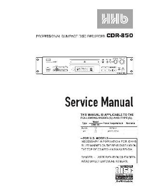 Сервисная инструкция Pioneer CDR-850, RRV2077M ― Manual-Shop.ru