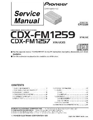 Service manual Pioneer CDX-FM1257, CDX-FM1259 ― Manual-Shop.ru