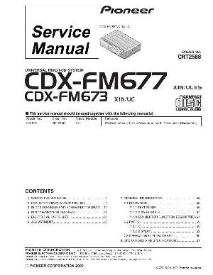 Service manual Pioneer CDX-FM673, CDX-FM677 ― Manual-Shop.ru
