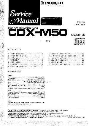 Service manual Pioneer CDX-M50 ― Manual-Shop.ru