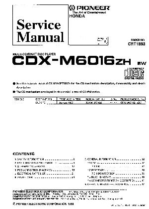 Service manual Pioneer CDX-M6016 ― Manual-Shop.ru