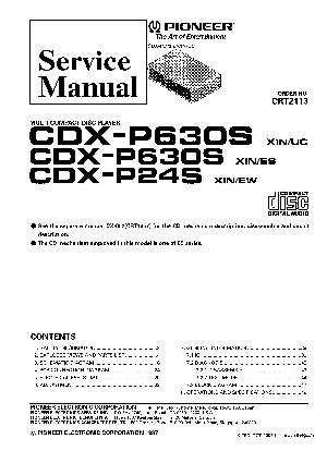 Сервисная инструкция Pioneer CDX-P24S, CDX-P630S ― Manual-Shop.ru