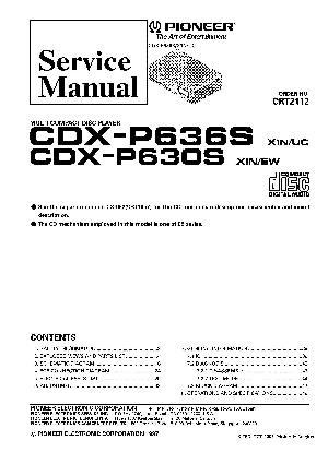Service manual Pioneer CDX-P630S, CDX-P636S ― Manual-Shop.ru