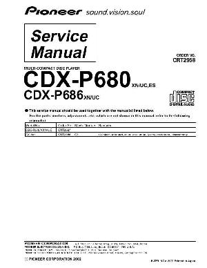 Сервисная инструкция Pioneer CDX-P680, CDX-P686 ― Manual-Shop.ru