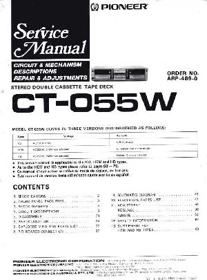 Сервисная инструкция Pioneer CT-055W ― Manual-Shop.ru