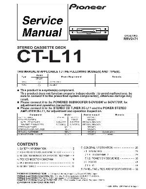 Service manual Pioneer CT-L11 ― Manual-Shop.ru