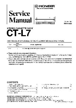 Service manual Pioneer CT-L7 ― Manual-Shop.ru
