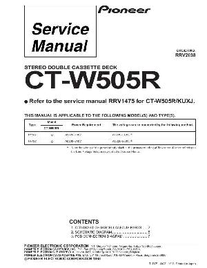 Service manual Pioneer CT-W505R ― Manual-Shop.ru