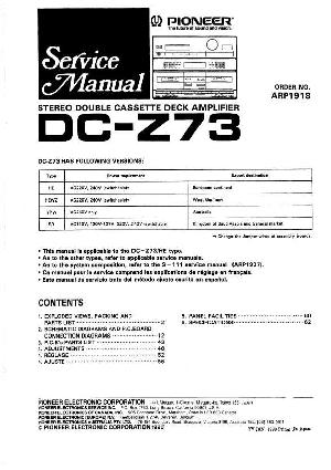 Service manual Pioneer DC-Z73 ― Manual-Shop.ru