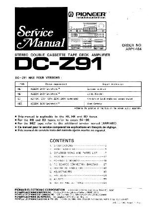 Сервисная инструкция Pioneer DC-Z91 ― Manual-Shop.ru