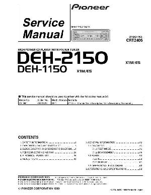 Service manual Pioneer DEH-1150, DEH-2150 ― Manual-Shop.ru