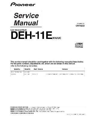 Сервисная инструкция Pioneer DEH-11E ― Manual-Shop.ru