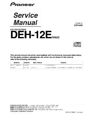 Сервисная инструкция Pioneer DEH-12E ― Manual-Shop.ru