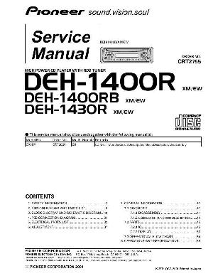 Service manual Pioneer DEH-1400R, DEH-1430R ― Manual-Shop.ru