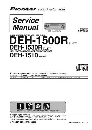 Сервисная инструкция Pioneer DEH-1500R, DEH-1510, DEH-1530R ― Manual-Shop.ru