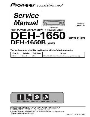 Service manual Pioneer DEH-1650 ― Manual-Shop.ru
