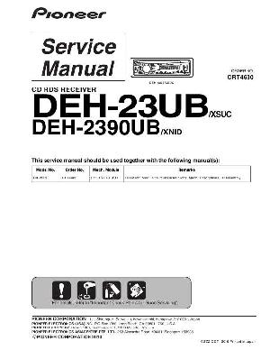 Сервисная инструкция Pioneer DEH-23UB, DEH-2390UB ― Manual-Shop.ru