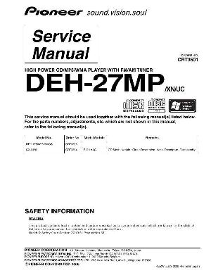 Service manual Pioneer DEH-27MP ― Manual-Shop.ru