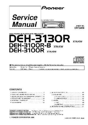 Сервисная инструкция Pioneer DEH-3100R, DEH-3130R ― Manual-Shop.ru
