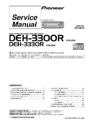 Сервисная инструкция Pioneer DEH-3300R, DEH-3330R ― Manual-Shop.ru
