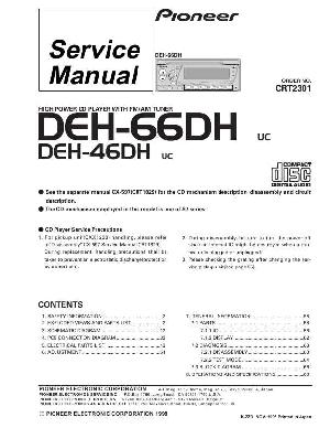 Сервисная инструкция Pioneer DEH-46DH, DEH-66DH ― Manual-Shop.ru