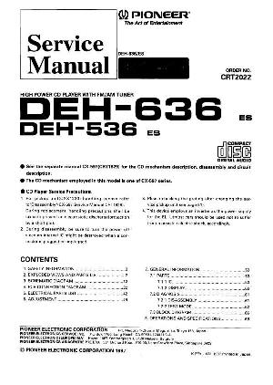 Service manual Pioneer DEH-536, DEH-636 ― Manual-Shop.ru
