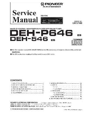 Service manual Pioneer DEH-546, DEH-P646 ― Manual-Shop.ru