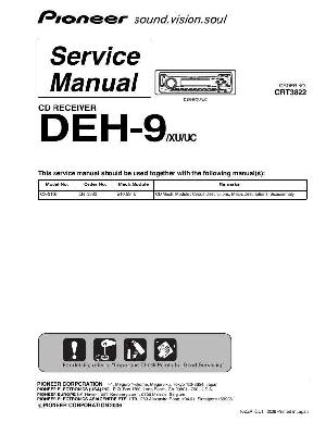 Сервисная инструкция Pioneer DEH-9 ― Manual-Shop.ru