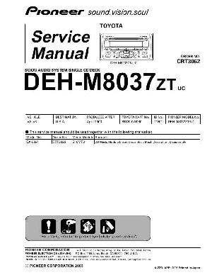 Сервисная инструкция Pioneer DEH-M8037ZT ― Manual-Shop.ru