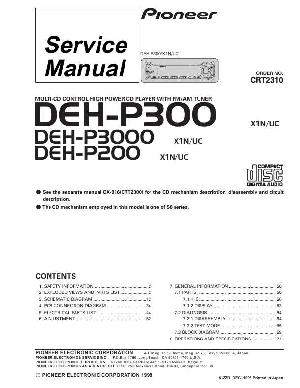 Сервисная инструкция Pioneer DEH-P200, DEH-P300, DEH-P3000 ― Manual-Shop.ru