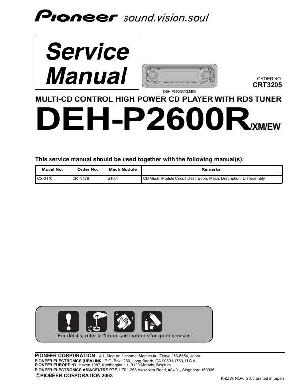 Service manual Pioneer DEH-P2600R  ― Manual-Shop.ru