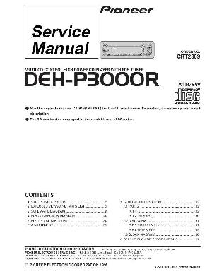 Сервисная инструкция Pioneer DEH-P3000R ― Manual-Shop.ru