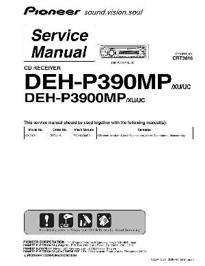 Сервисная инструкция Pioneer DEH-P390MP, DEH-P3900MP ― Manual-Shop.ru