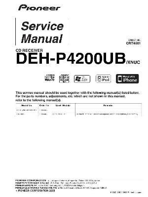 Сервисная инструкция Pioneer DEH-P4200UB  ― Manual-Shop.ru