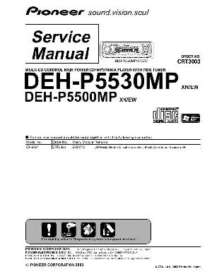 Service manual Pioneer DEH-P5500MP, DEH-P5530MP ― Manual-Shop.ru