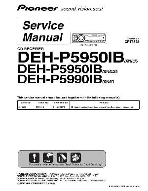 Service manual Pioneer DEH-P5950IB, DEH-P5990IB ― Manual-Shop.ru