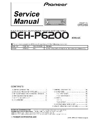 Сервисная инструкция Pioneer DEH-P6200 ― Manual-Shop.ru