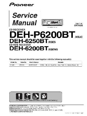 Сервисная инструкция Pioneer DEH-P6200BT ― Manual-Shop.ru