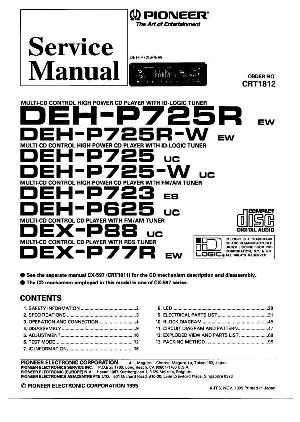 Сервисная инструкция Pioneer DEH-P625, DEH-P723, DEH-P725R ― Manual-Shop.ru